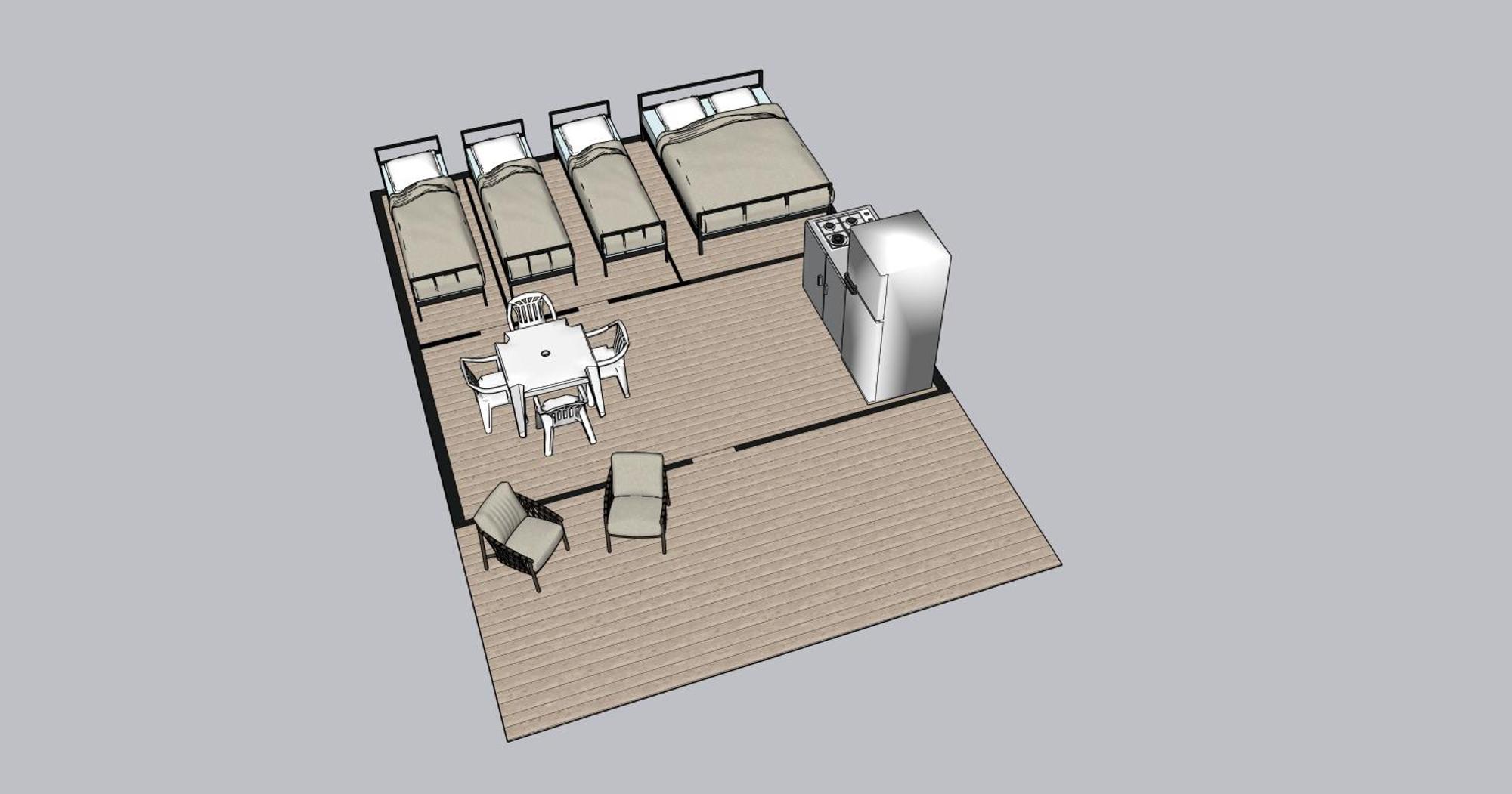Easyatent Safari Tent Polari Kompleks wypoczynkowy *